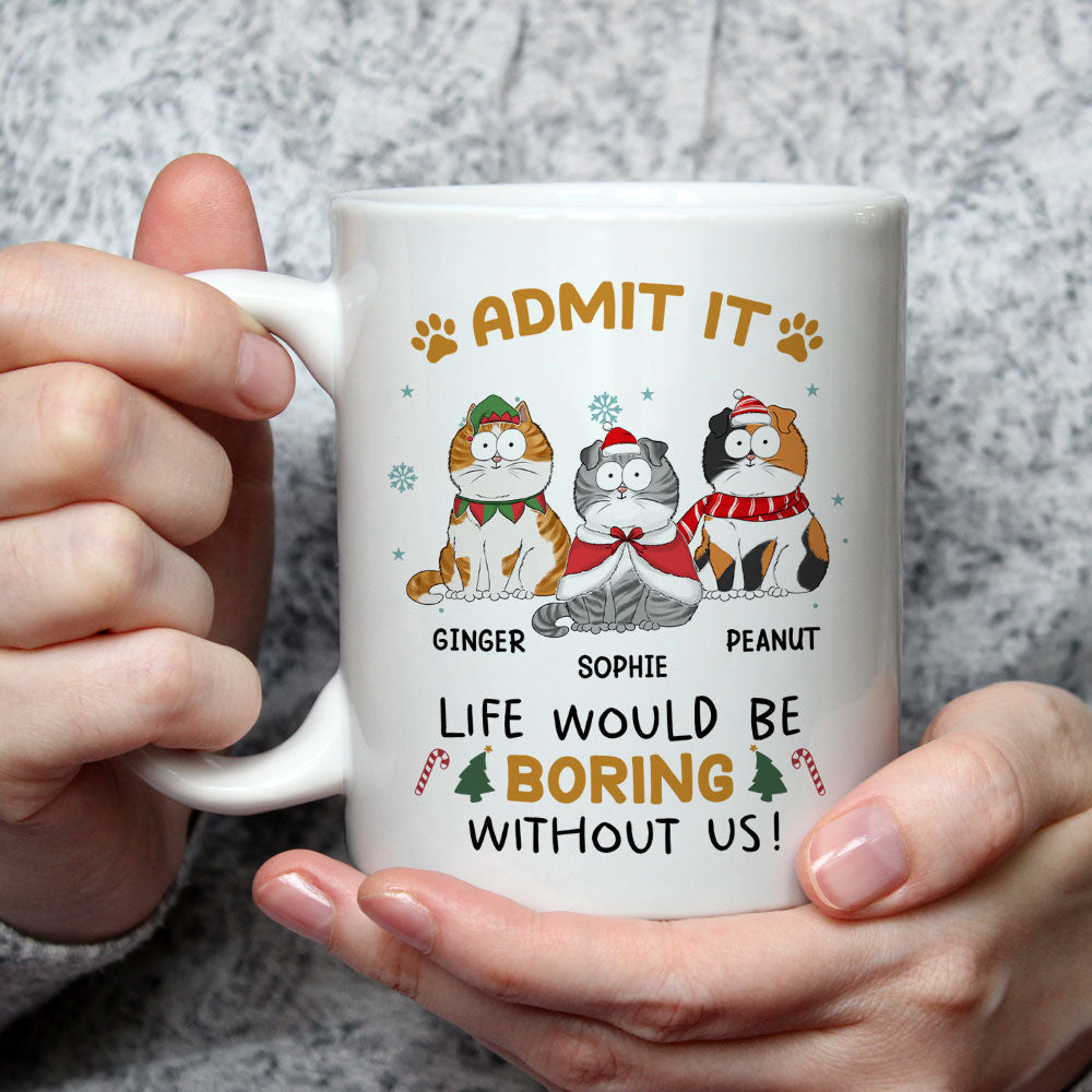 Never Get Bored - Unique Personalized Custom Coffee Mug for Pet Lovers