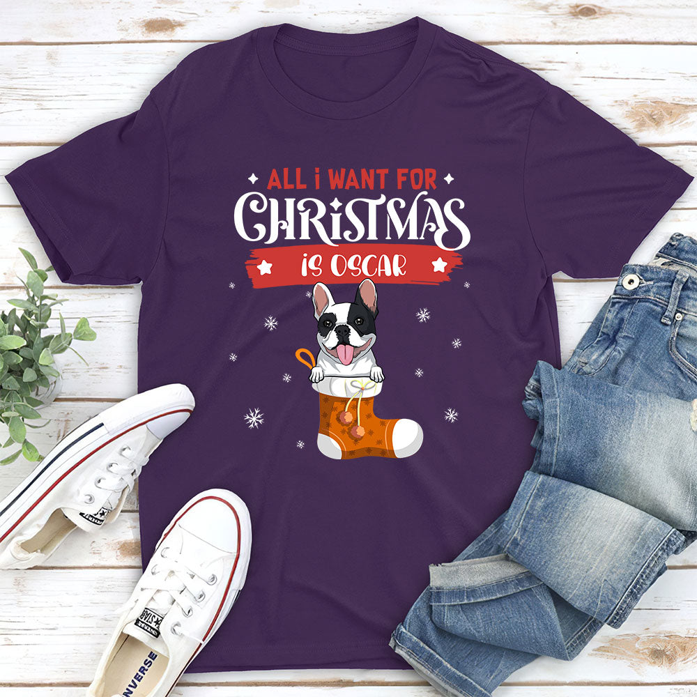 Christmas Wishlist - Personalized Custom Unisex T-shirt for Pet Lovers