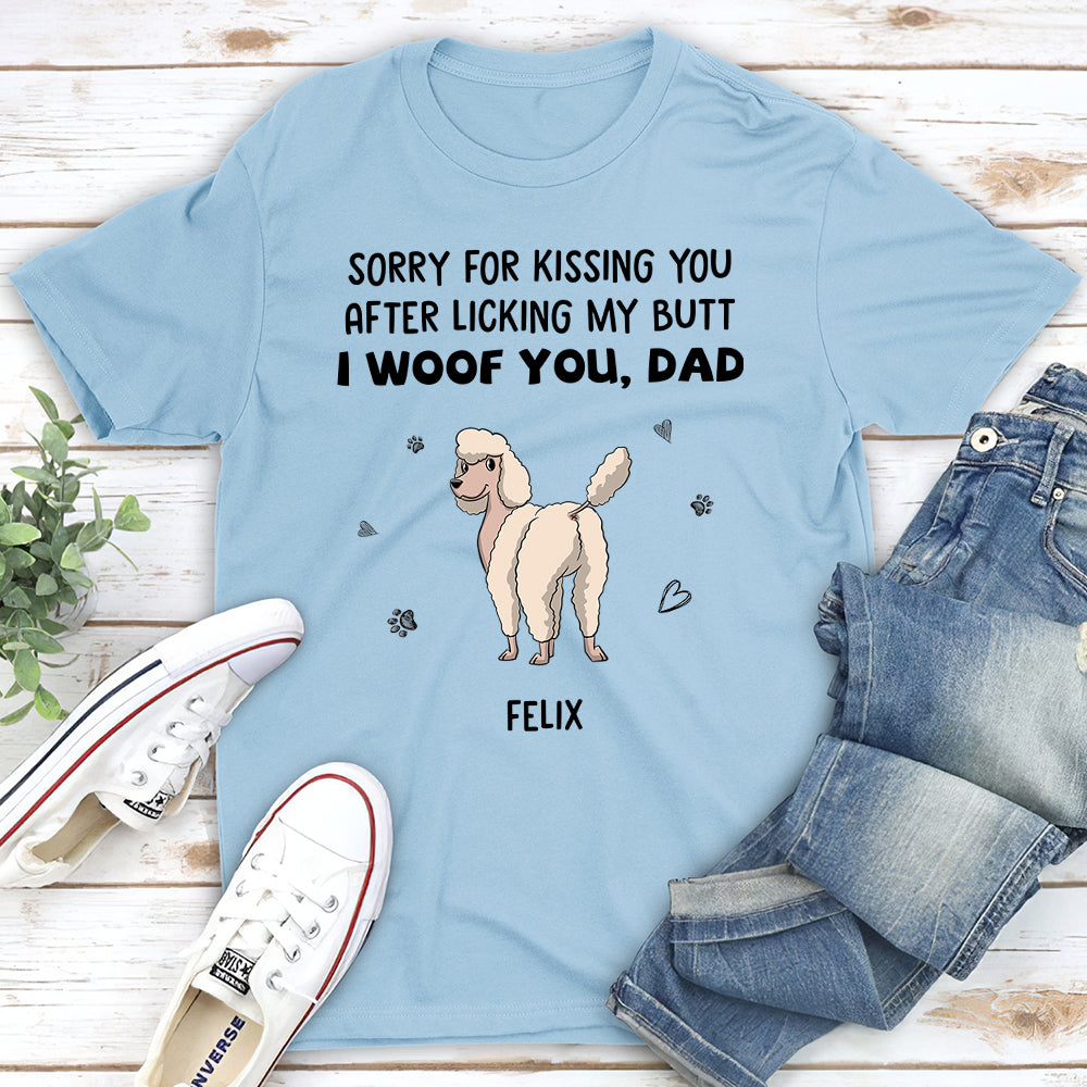 Woof You - Personalized Custom Unisex 5.3 oz T-shirt for Pet Lovers