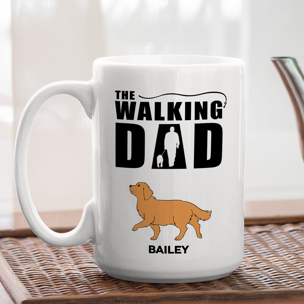 The Walking Dad - Premium Personalized Custom Coffee Mug for Pet Lovers