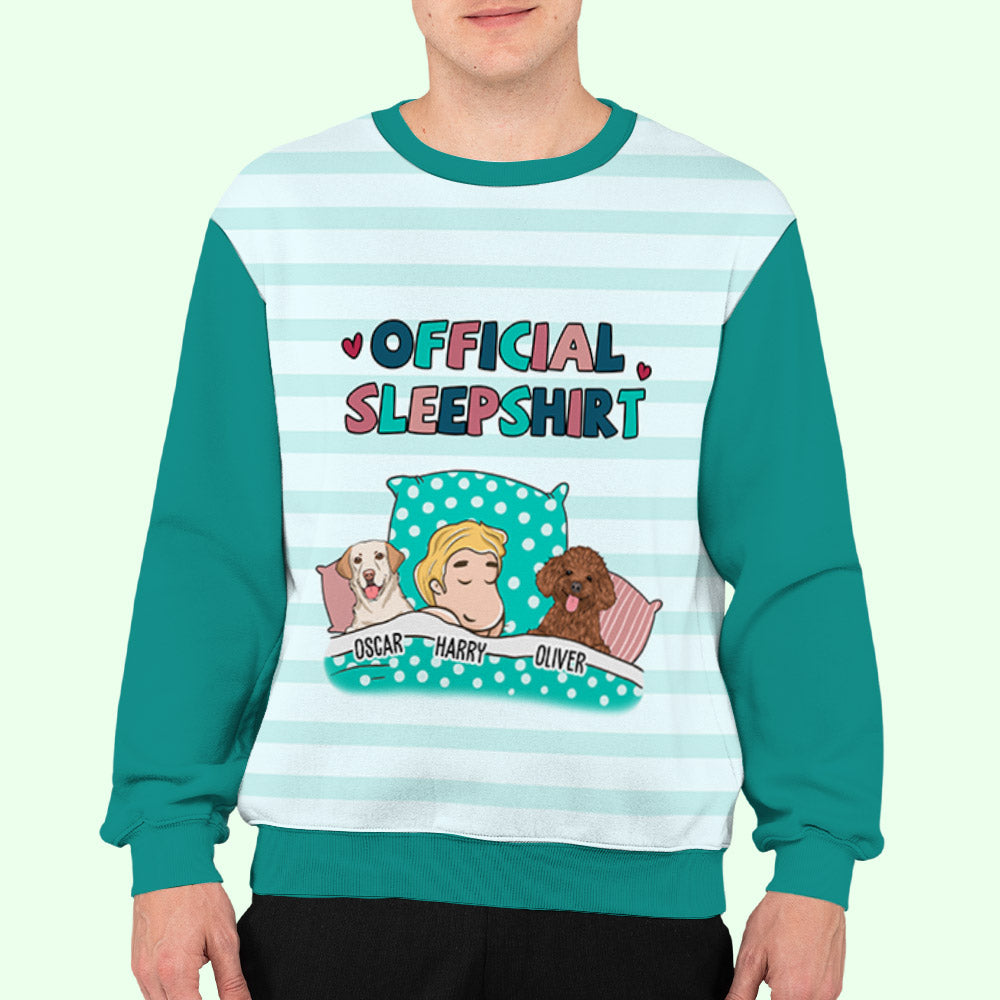 Exclusive Personalized Custom All-Over-Print Pet Official Sleepshirt for Pet Lovers