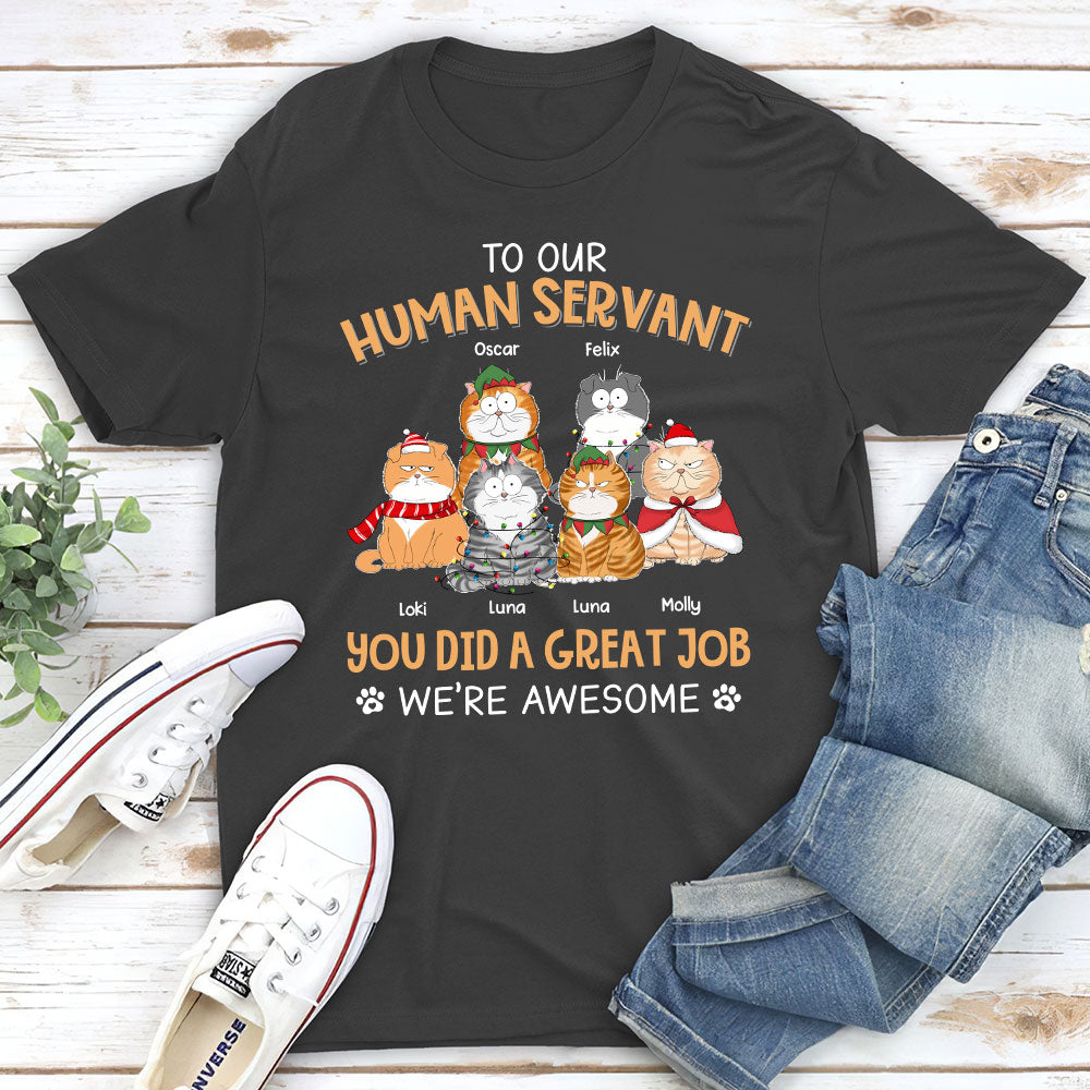 Great Job Dad Mom - Personalized Custom Unisex Heavy Cotton T-shirt for Pet Lovers