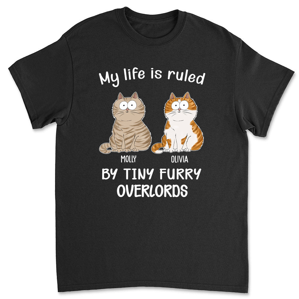 Cat Ruled My Life - Personalized Custom Unisex 5.3 oz T-shirt for Pet Lovers