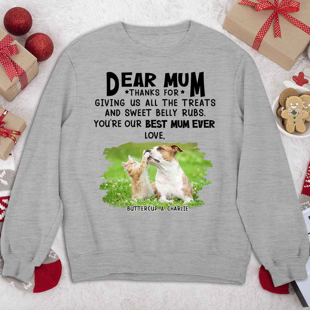 All The Treats 3 - Personalized Custom Unisex 8.0 oz Sweatshirt for Pet Lovers
