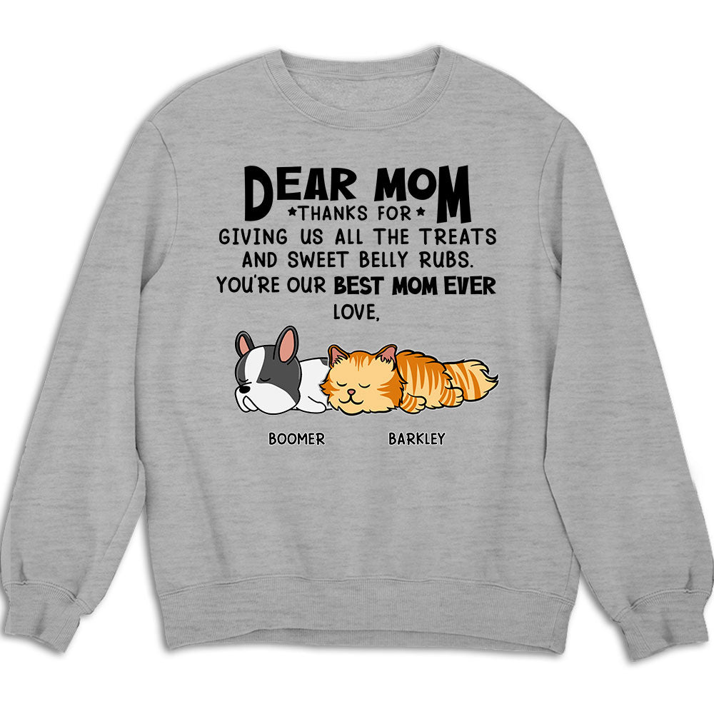 All The Treats 3 - Personalized Custom Unisex 8.0 oz Sweatshirt for Pet Lovers