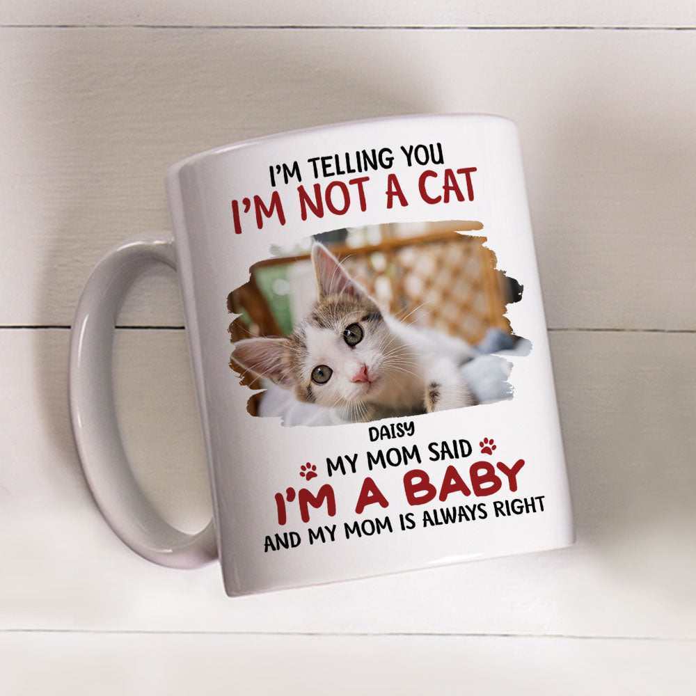 Personalized Custom 'I'm A Baby' Photo Coffee Mug - Ideal Gift for Mom
