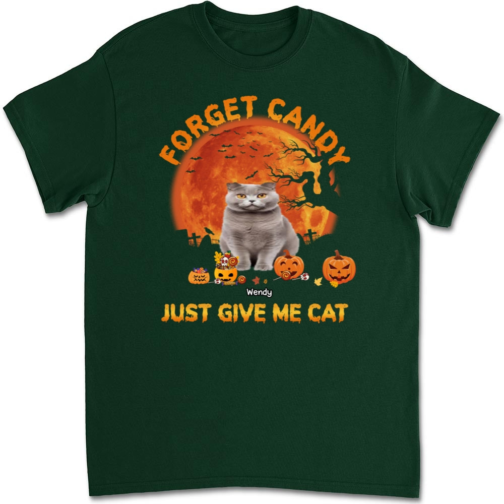 Give Me Cats Photo - Personalized Custom Unisex 5.3 oz T-shirt for Pet Lovers
