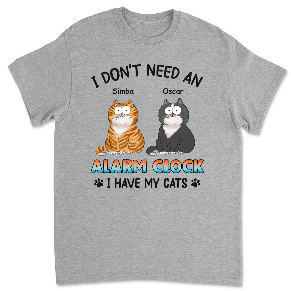 Personalized Custom Unisex Alarm Clock Design T-shirt - Ideal Gift for Pet Lovers