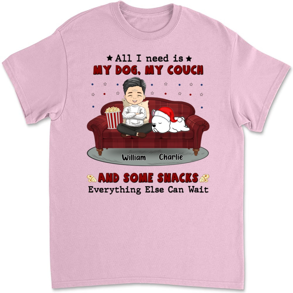 Everything Else Can Wait - Personalized Custom Unisex 5.3 oz T-Shirt for Pet Lovers