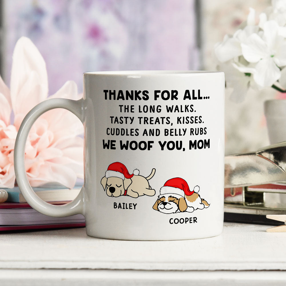Dog Thanks All - Exquisite Personalized Custom Coffee Mug for Pet Lovers