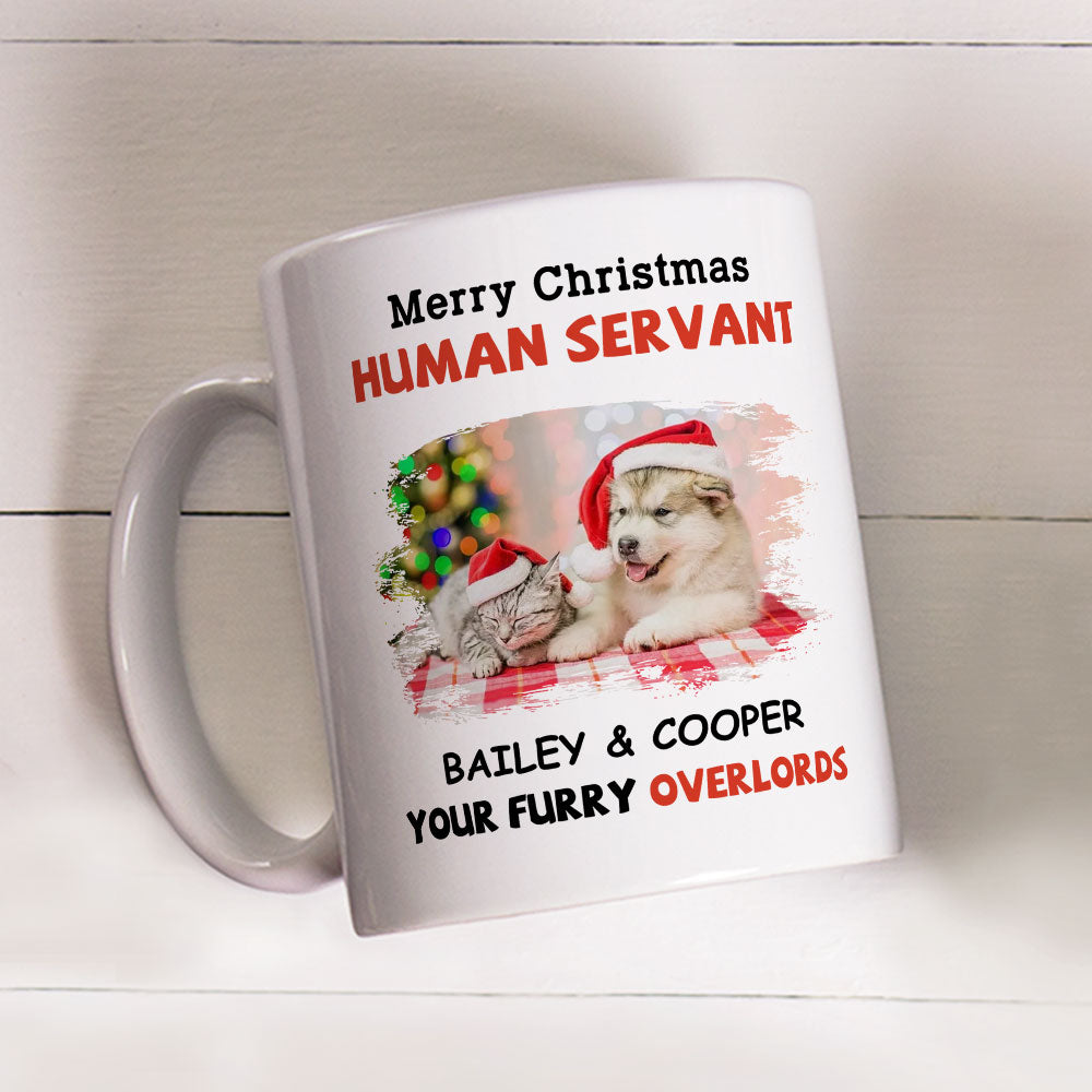 Merry Christmas - Personalized Custom Ceramic Coffee Mug for Pet Lovers (11oz & 15oz Sizes)