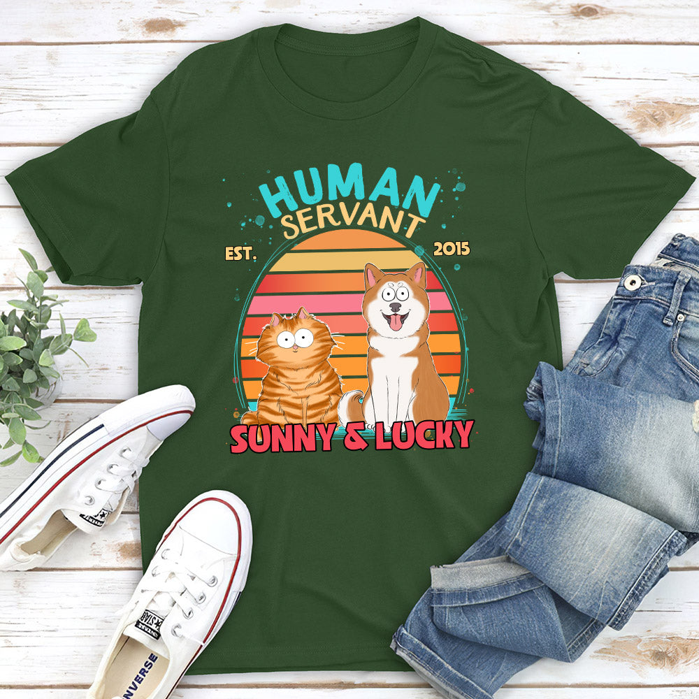 Pet Servant - Personalized Custom Unisex 5.3 oz T-shirt for Pet Lovers