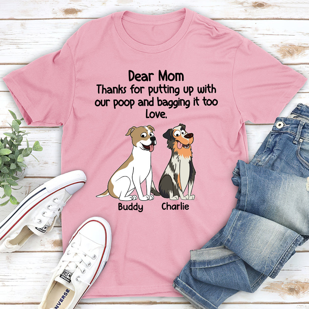 Bagging It - Customizable Personalized Unisex 5.3 oz T-shirt for Pet Lovers