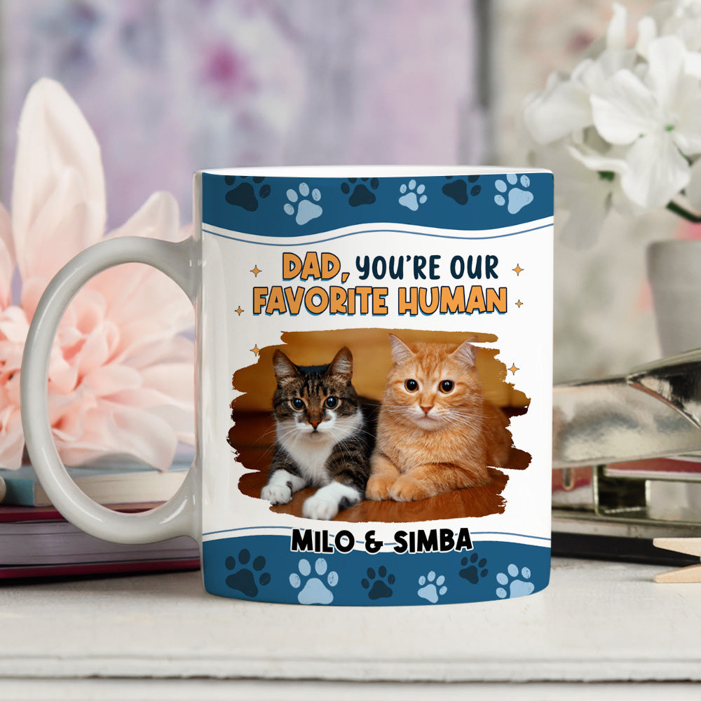 I Love You The Most - Personalized Custom Cat Photo Coffee Mug - 11oz & 15oz