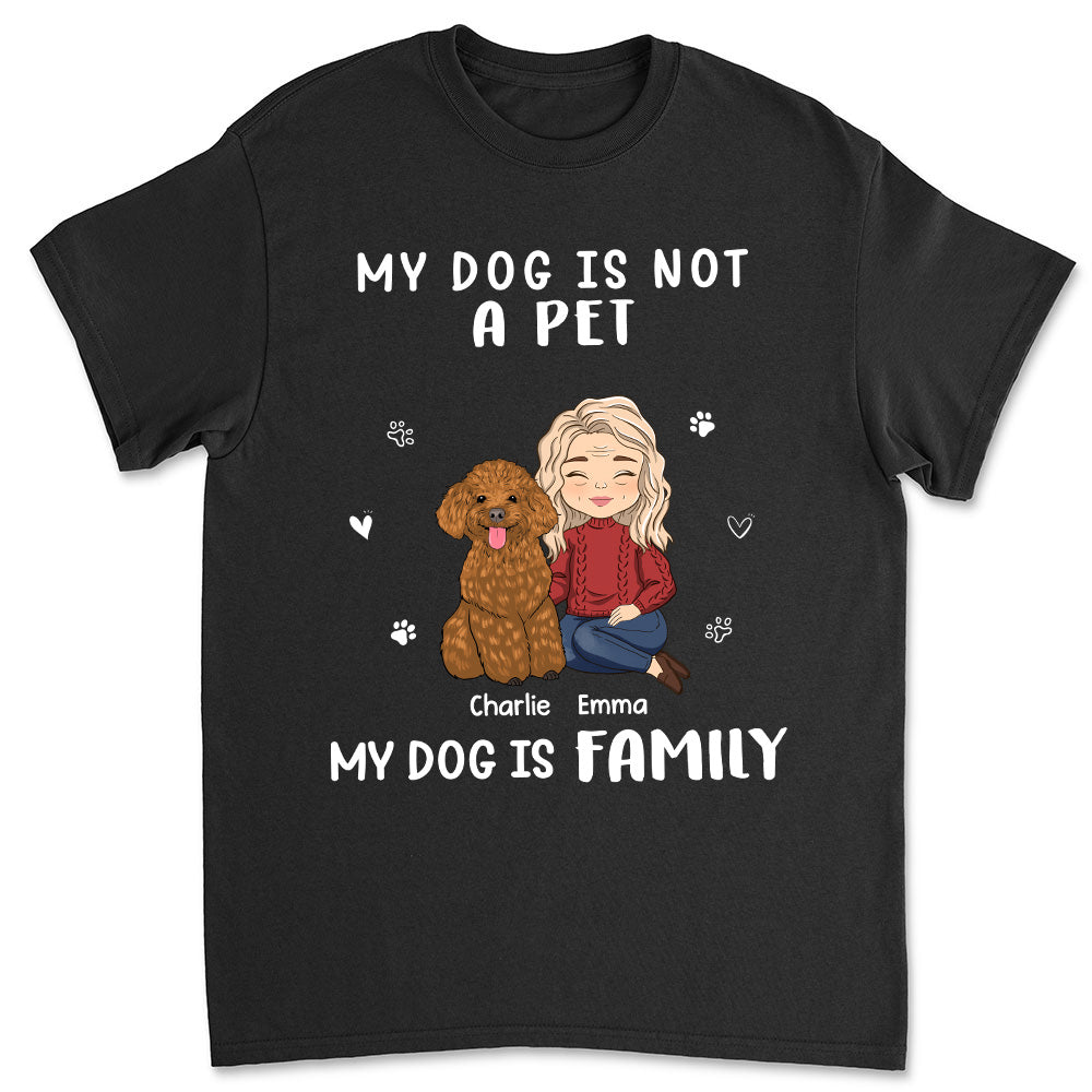 Not A Pet - Personalized Custom Unisex 5.3 oz Heavy Cotton T-shirt for Pet Lovers