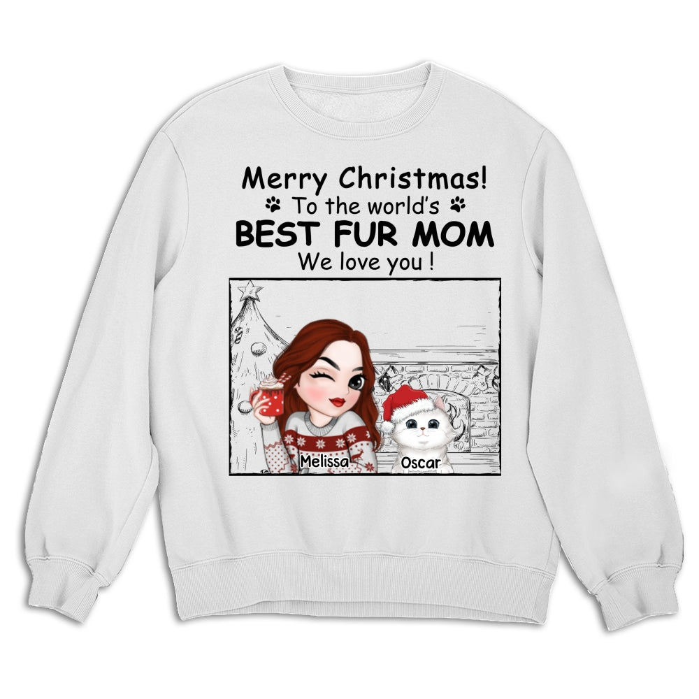 Top-Rated Personalized Custom Christmas Sweatshirt for Fur Moms