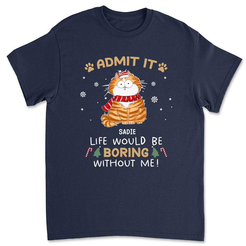 Never Get Bored - Personalized Custom Unisex 5.3 oz T-shirt for Pet Lovers