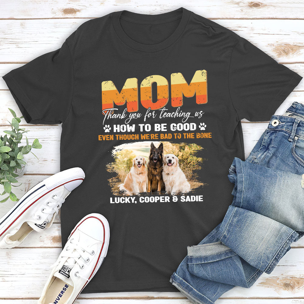 Personalized Custom Unisex 'Teaching Us To Be' T-shirt - Ideal Gift for Pet Lovers