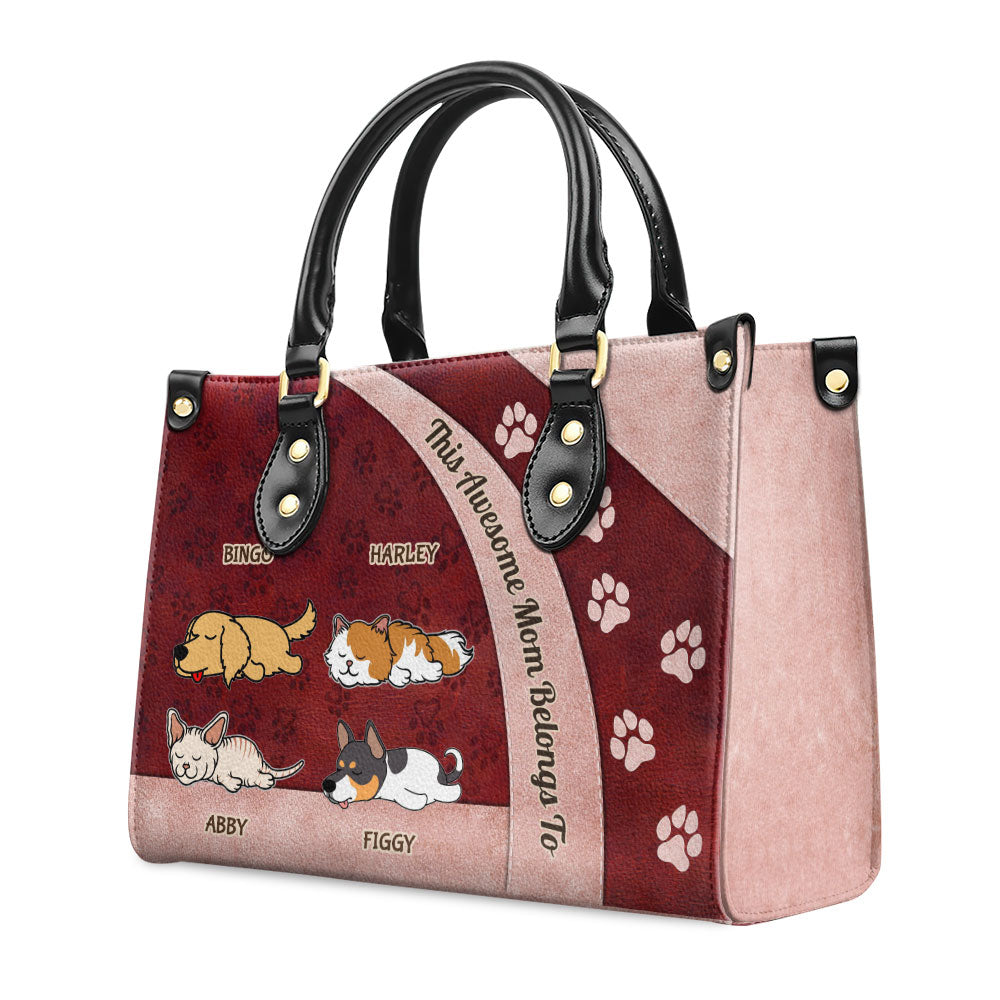 Personalized Custom Leather Handbag - The Perfect Gift for Awesome Moms