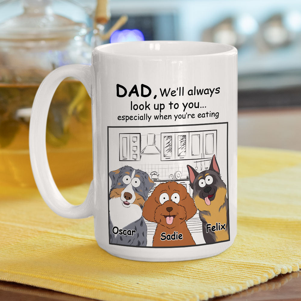 Always Look Up - 11oz Personalized Custom Coffee Mug for Pet Lovers