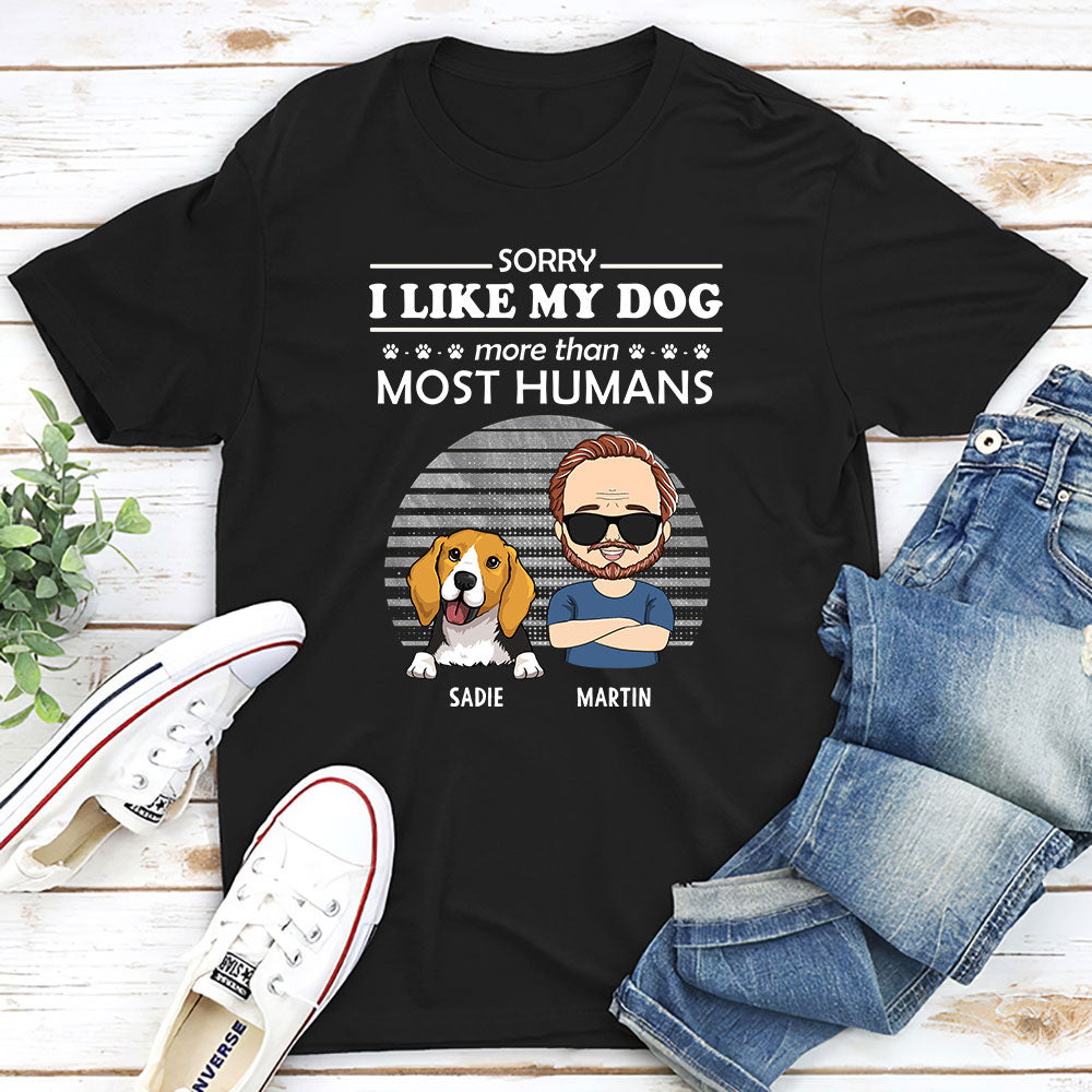 Sorry Not Sorry - Exclusive Personalized Custom Unisex 5.3 oz T-shirt for Pet Lovers
