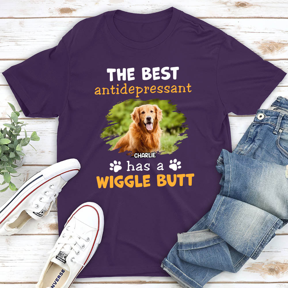 Wiggle Butt Personalized Custom Unisex 5.3 oz T-Shirt - Ideal Gift for Pet Lovers
