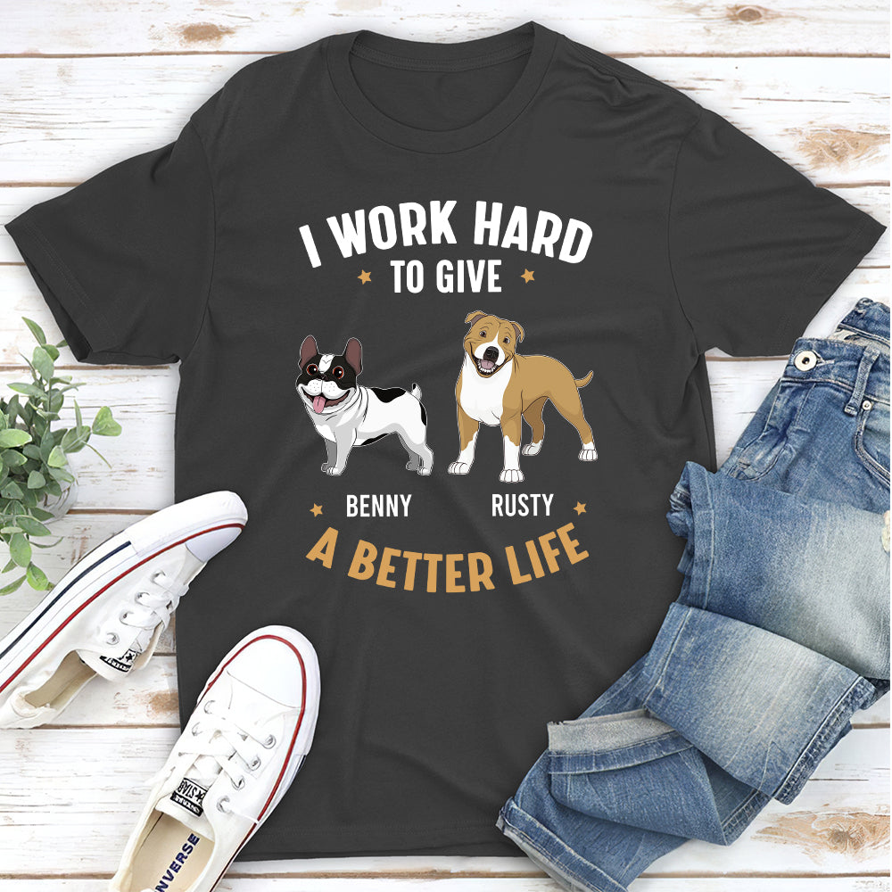 Enhance Your Life - Personalized Custom Unisex 5.3 oz T-shirt for Pet Lovers
