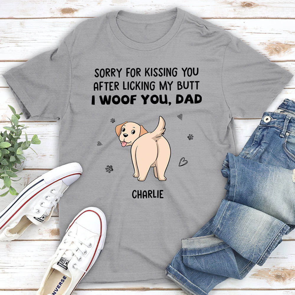 Woof You - Personalized Custom Unisex 5.3 oz T-shirt for Pet Lovers