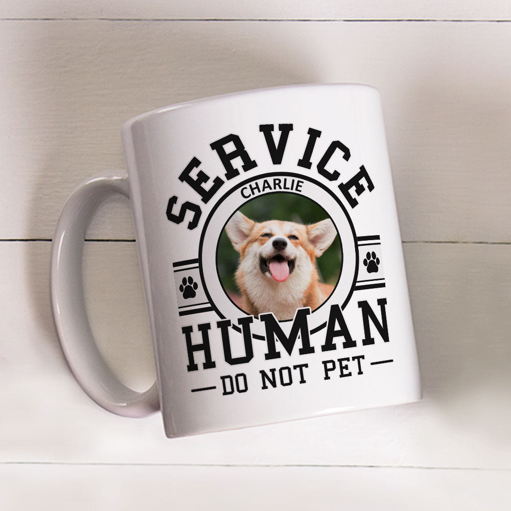 Unique Personalized Custom Coffee Mug with Dogs Service Human Logo - Ideal for Pet Lovers