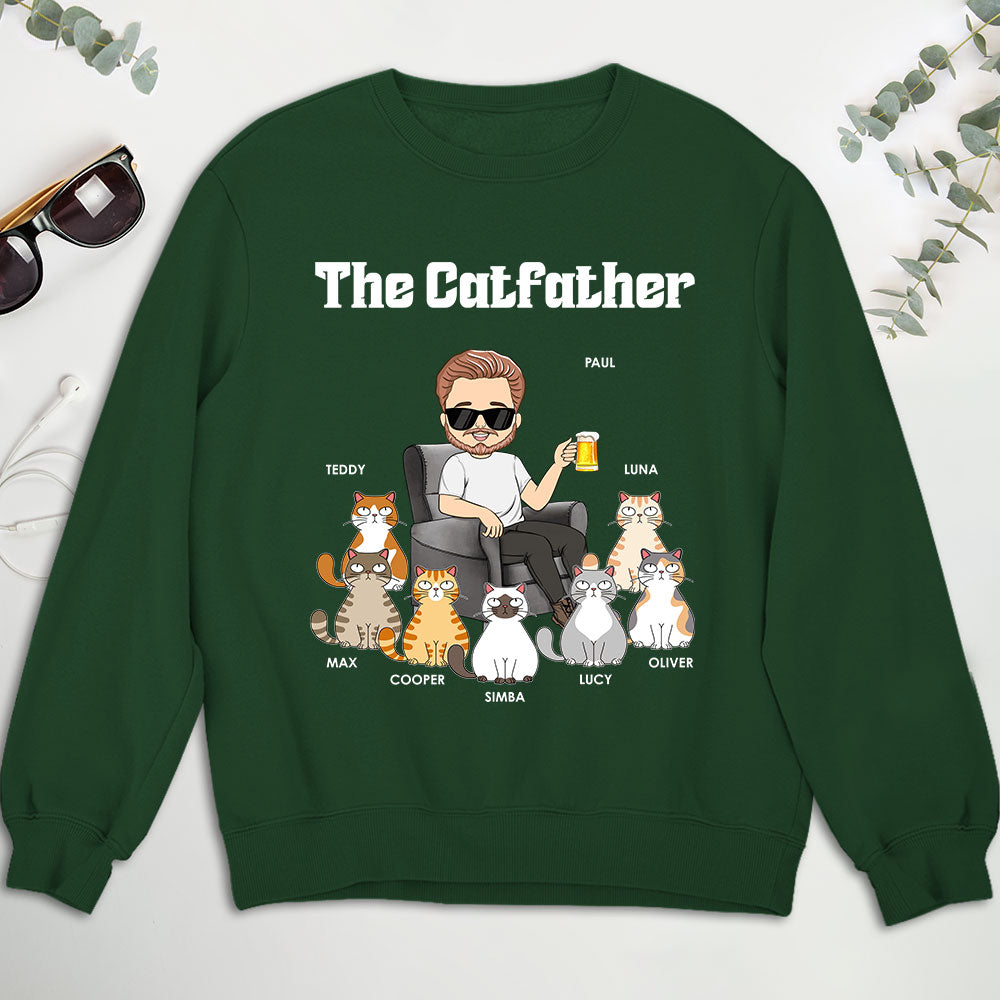 The Catfather - Stylish Personalized Custom Unisex 8.0 oz Sweatshirt for Pet Lovers