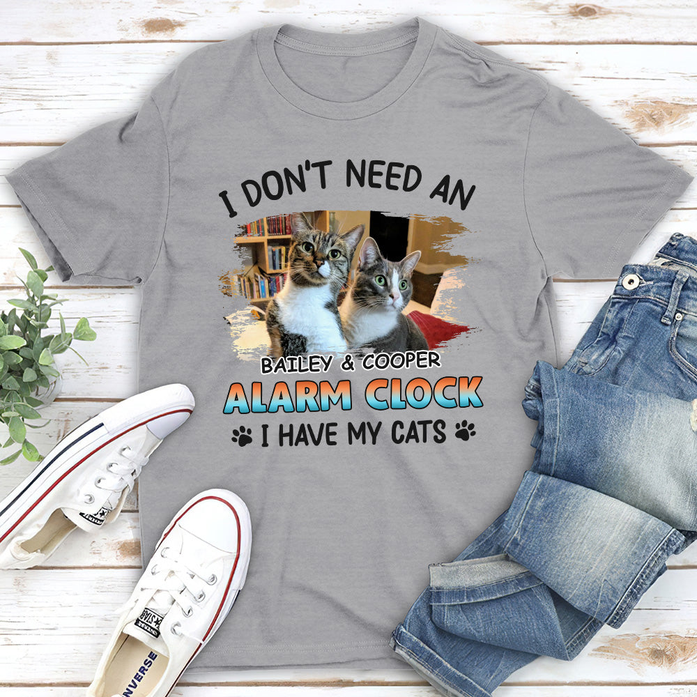 Personalized Custom Unisex Alarm Clock Design T-shirt - Ideal Gift for Pet Lovers