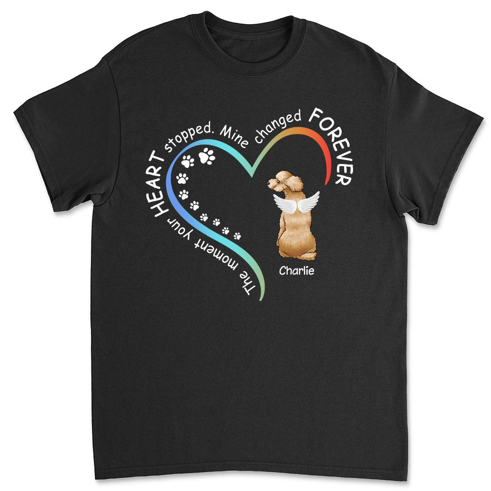 Mine Changed Forever - Personalized Custom Unisex 5.3 oz T-shirt for Pet Lovers