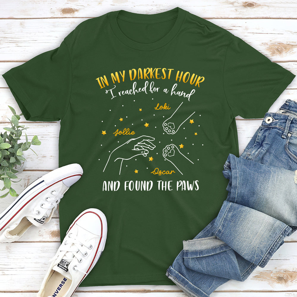 Discover the Cat Paws - Customizable Unisex Personalized T-shirt