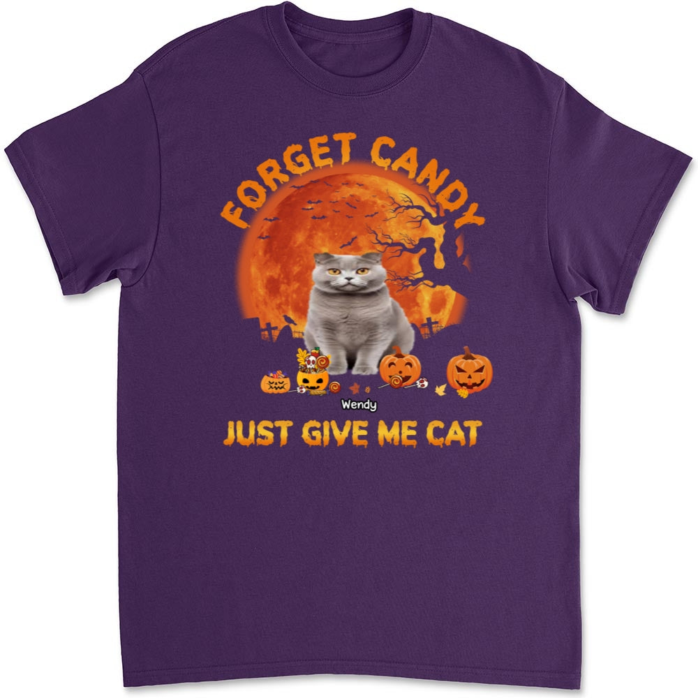 Give Me Cats Photo - Personalized Custom Unisex 5.3 oz T-shirt for Pet Lovers