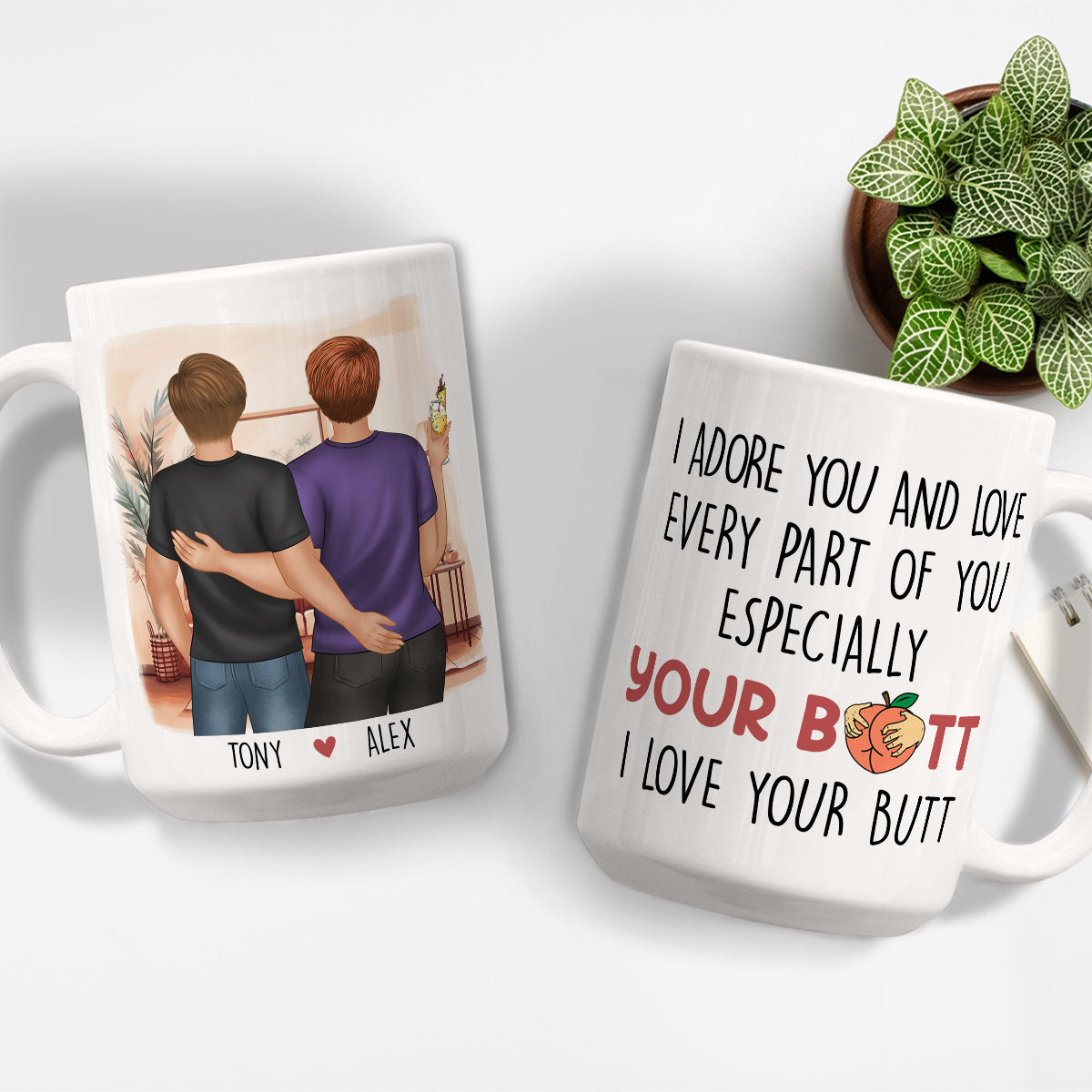 Every Part Of You - Unique Personalized Custom Coffee Mug for Couples