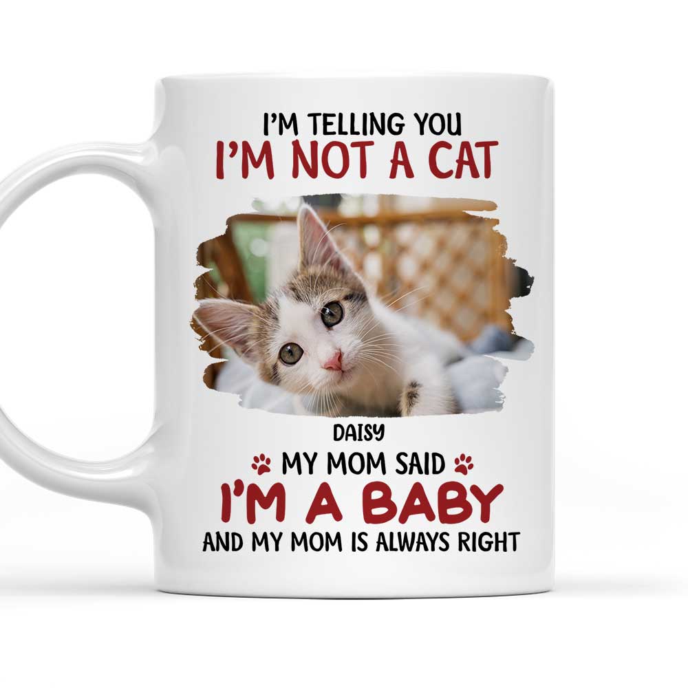 Personalized Custom 'I'm A Baby' Photo Coffee Mug - Ideal Gift for Mom
