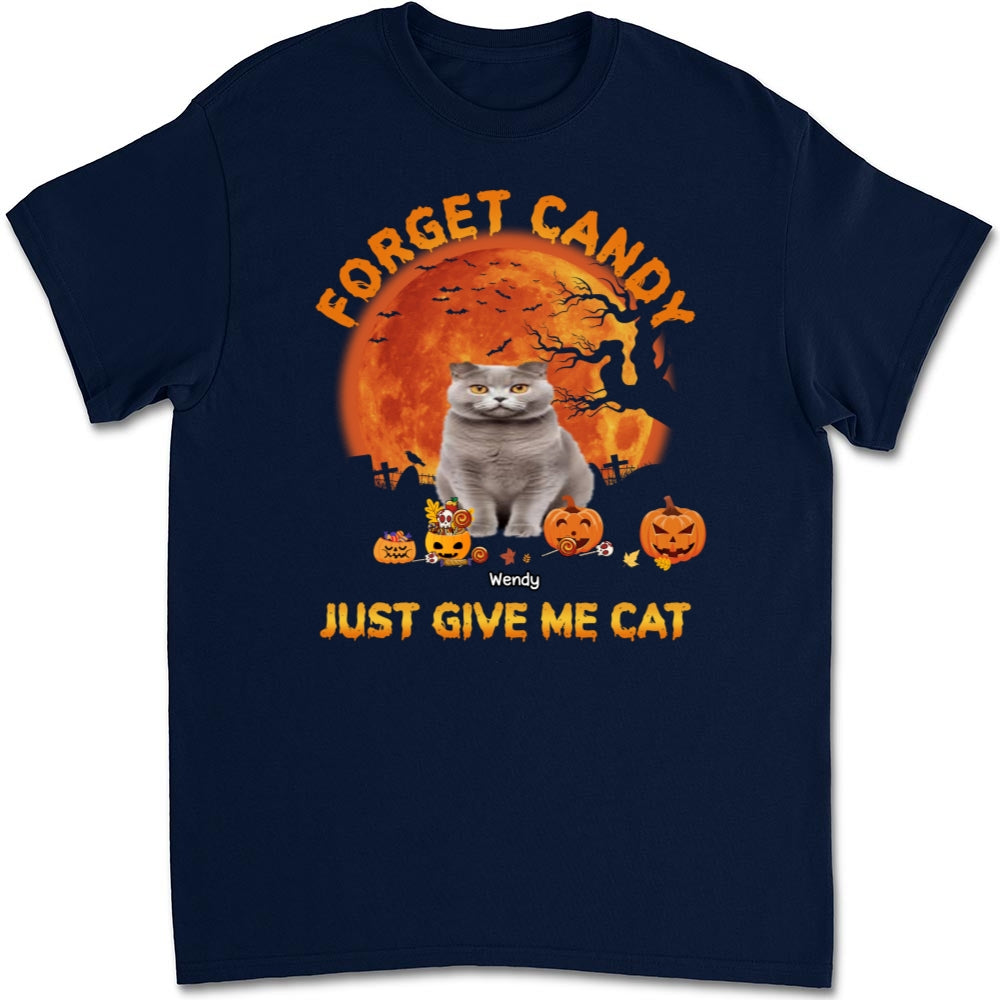 Give Me Cats Photo - Personalized Custom Unisex 5.3 oz T-shirt for Pet Lovers