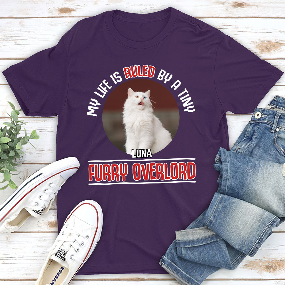 Ruled By Overlord - Stylish Personalized Custom Unisex 5.3 oz T-shirt for Pet Lovers