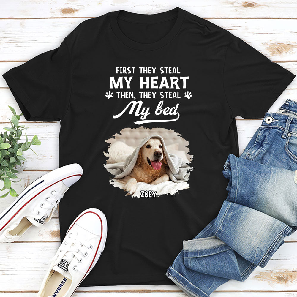Steal My Heart - Customizable Personalized Unisex T-shirt for Pet Lovers