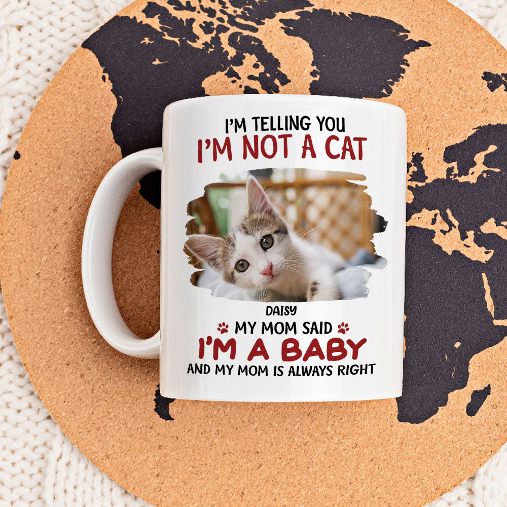 Personalized Custom 'I'm A Baby' Photo Coffee Mug - Ideal Gift for Mom