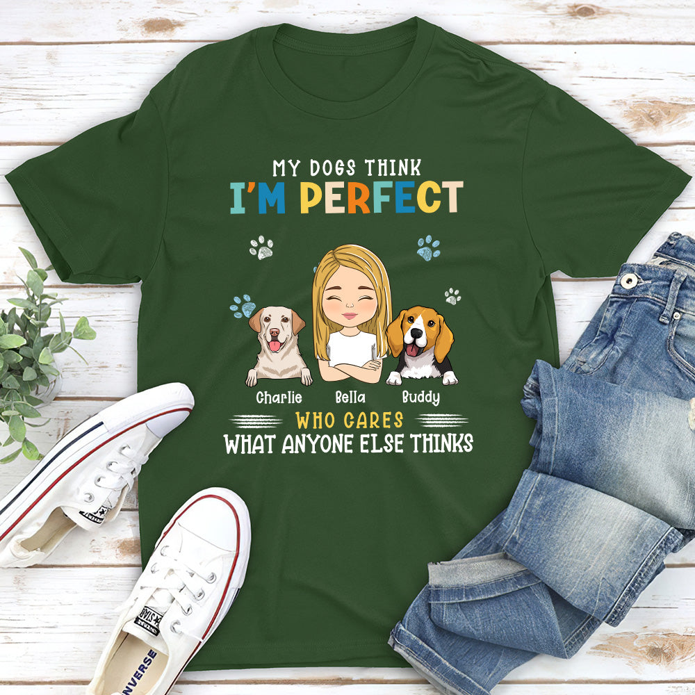 Perfect Dog Mom - Stylish Personalized Custom Unisex 5.3 oz T-shirt for Pet Lovers