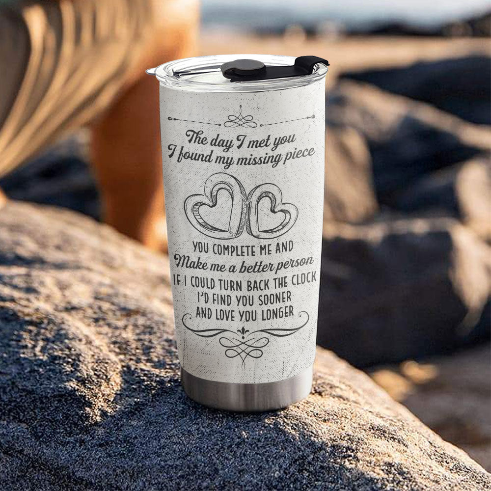 The Day I Met You - Personalized 20oz Custom Tumbler with Thousands of Cool Designs