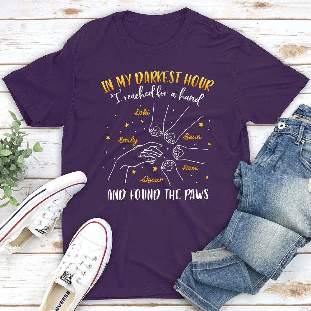 Discover the Cat Paws - Customizable Unisex Personalized T-shirt