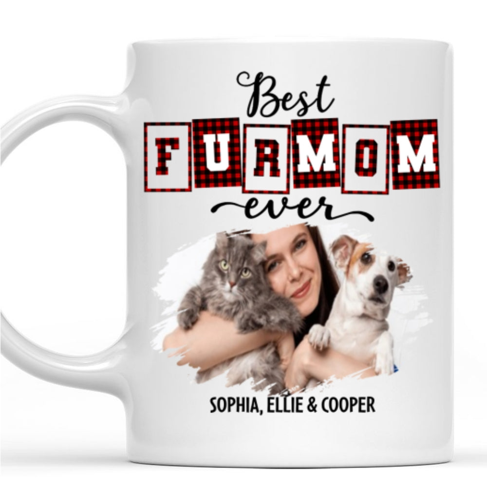 Best Fur Mom and Dad Of The Year Personalized Custom Photo Coffee Mug - 11oz & 15oz Options