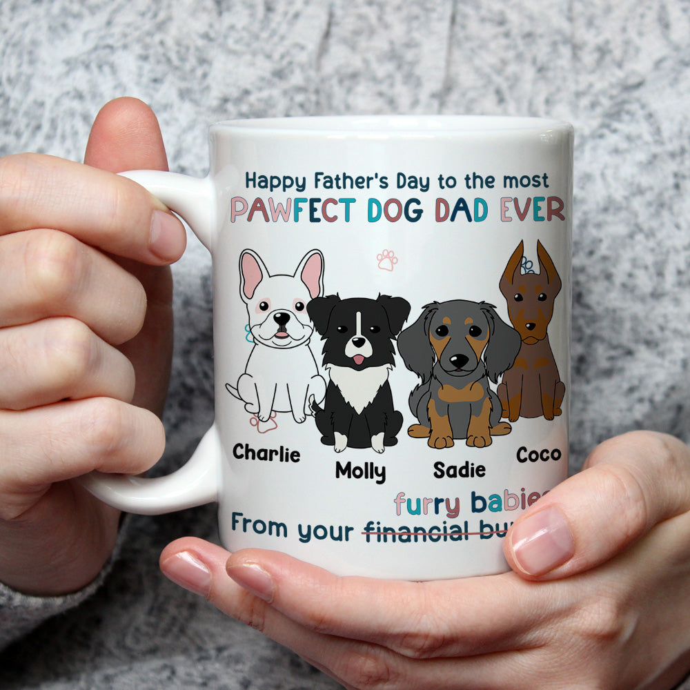 Unique Personalized Custom Coffee Mug - A Human Servant Gift From Your Furry Baby