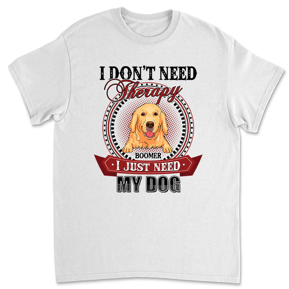 Personalized Custom Unisex Therapy T-shirt - Ideal Gift for Pet Lovers