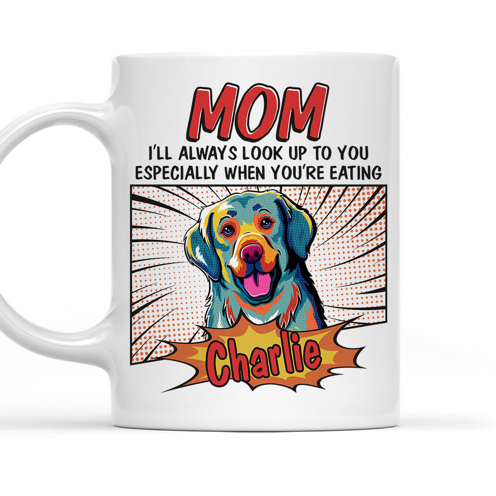 Unique Pop Art Eating Pet - Personalized Custom Coffee Mug for Pet Lovers