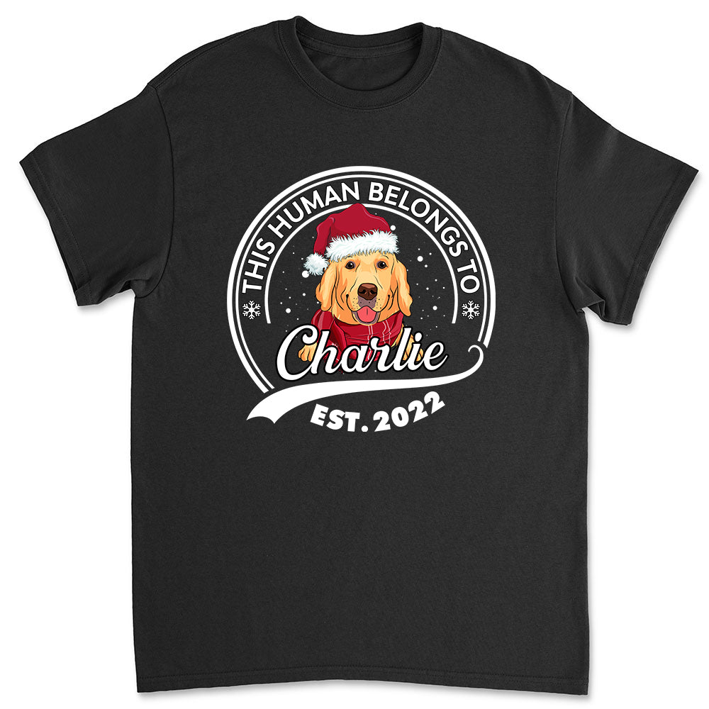 Unique Personalized Custom Unisex Christmas T-shirt for Pet Lovers