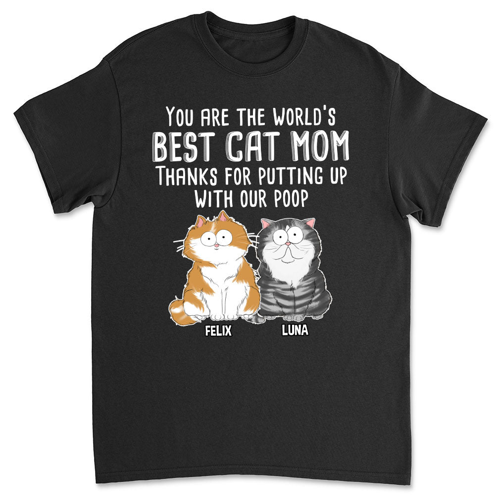 Putting Up With Us - Personalized Custom Unisex 5.3 oz T-shirt for Pet Lovers