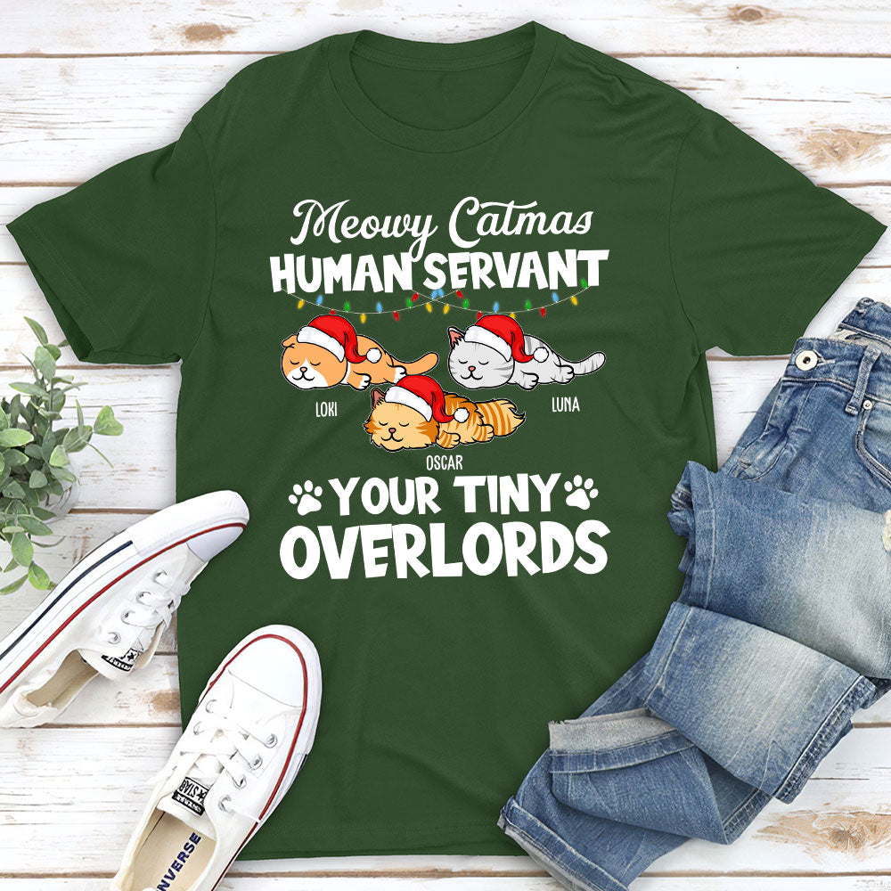 Sleeping Meowy - Personalized Custom Unisex 5.3 oz Heavy Cotton T-shirt for Pet Lovers